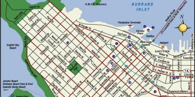 Vancouver bc atracciones mapa
