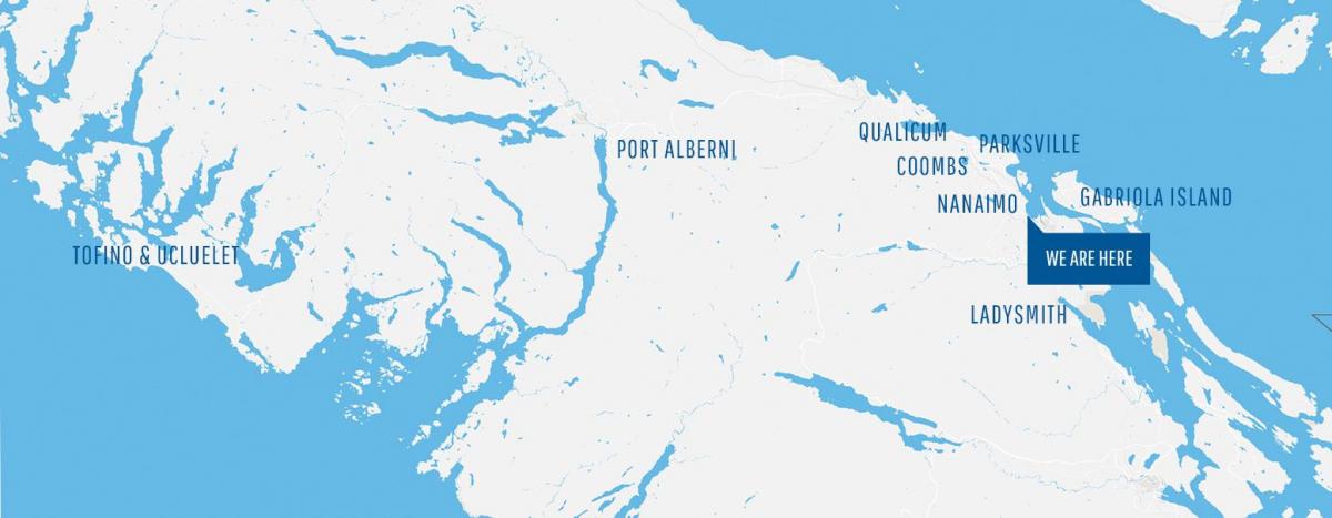 Mapa de coombs isla de vancouver 