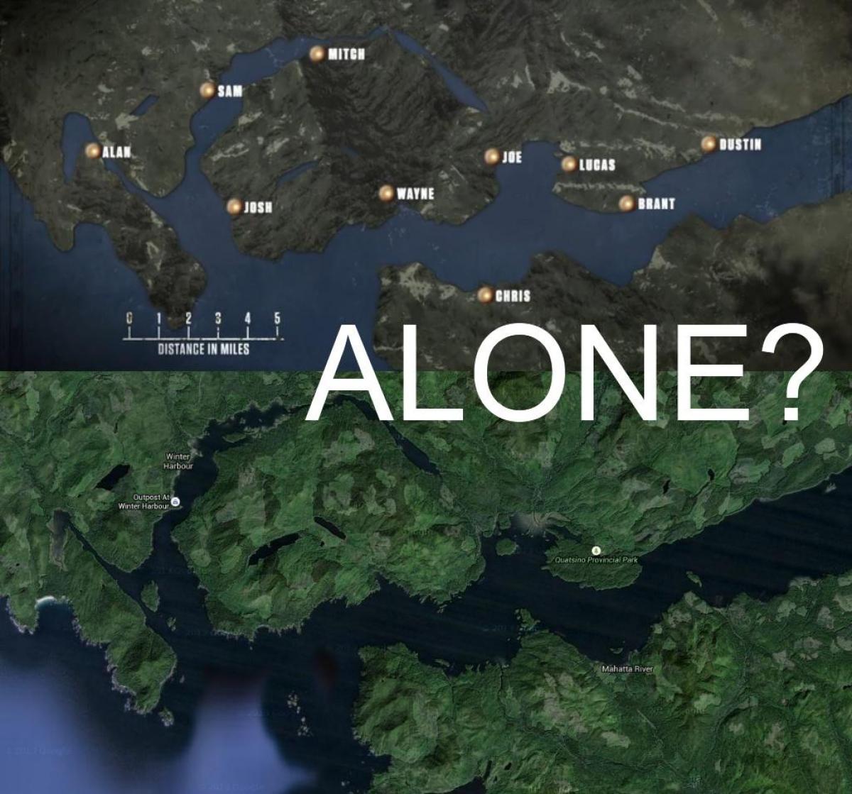 Mapa de la isla de vancouver solo