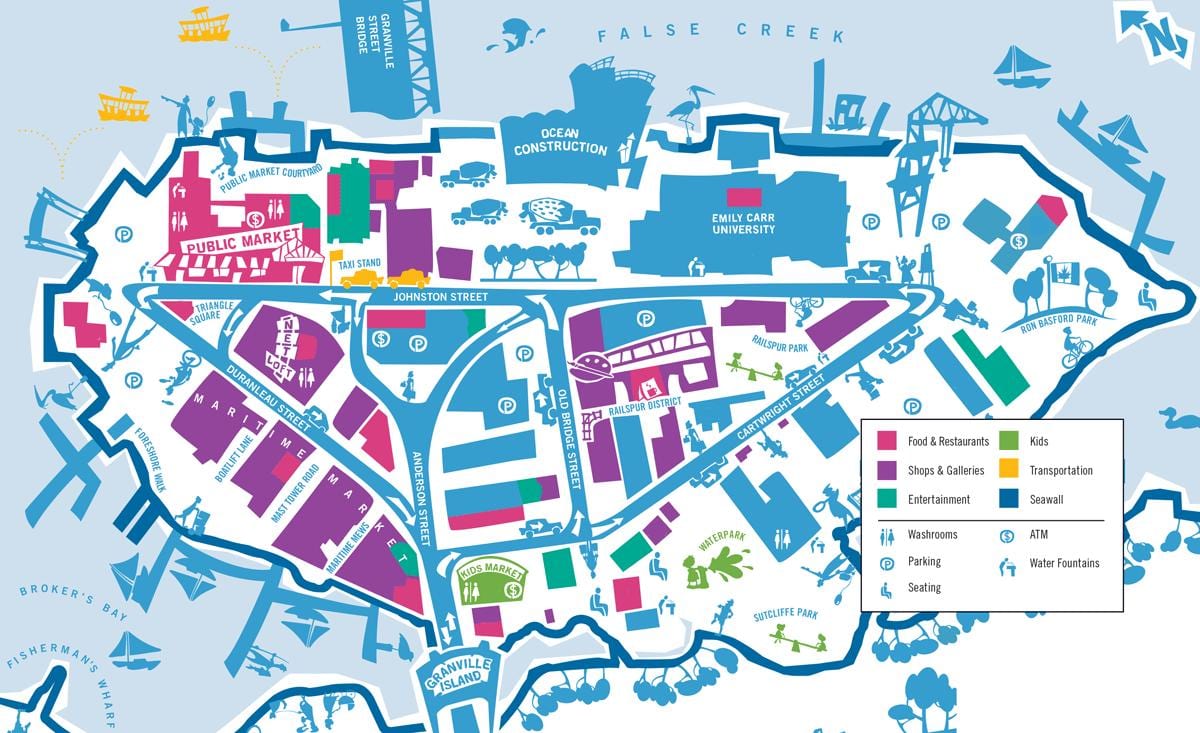 Mapa de la tienda de vancouver