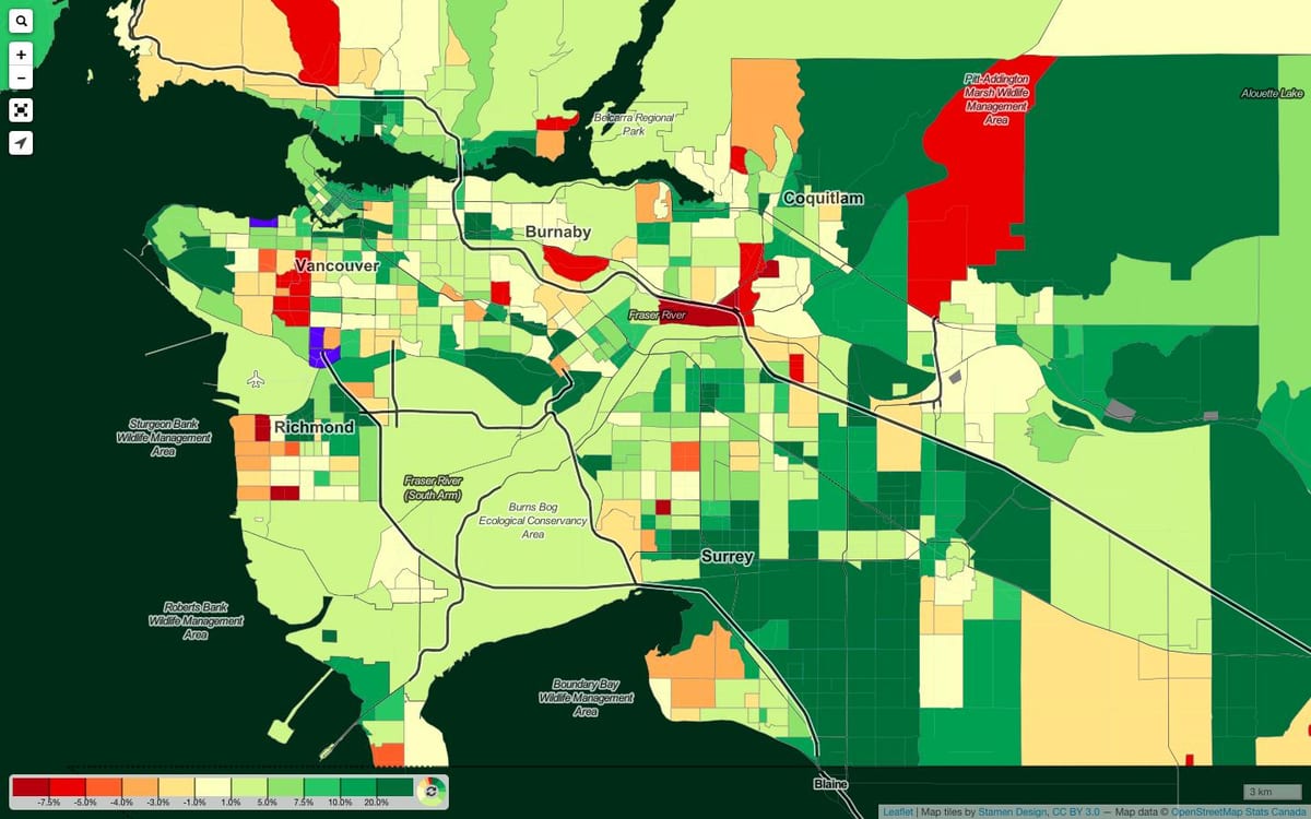 Mapa de vancouver demografía