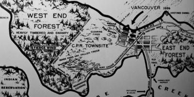 Mapa de la antigua vancouver