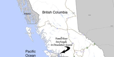 Mapa de british columbia, en