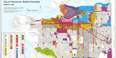 West vancouver mapa de zonificación