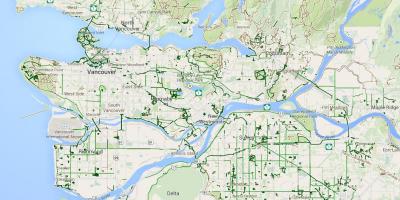 Mapa del metro de vancouver ciclismo
