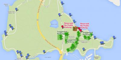 Mapa de stanley park parking