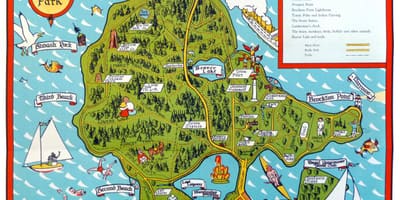 Mapa de stanley park tótem