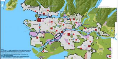 Greater vancouver distrito regional mapa